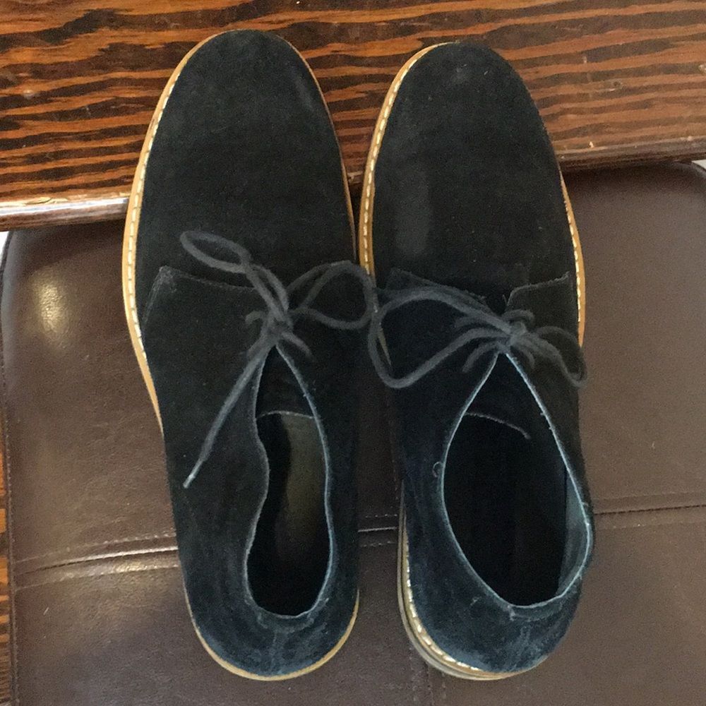 JOSEPH ABBOUD Navy Blue Suede Chukka Ankle Boots Suede Shoes Sz 9.5 - Picture 2 of 13